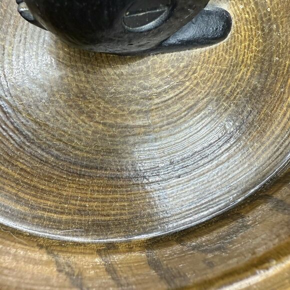 Vintage Cast Iron Squirrel Nut Cracker In Wooden Bark Bowl Nutcracker - Picture 9 of 11